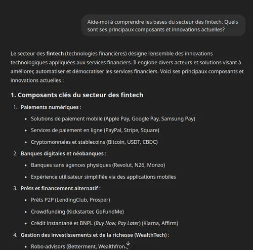 ChatGPT : différences entre SQL et NoSQL.